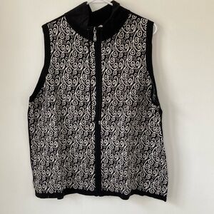 New CJ Banks zip up sweater vest